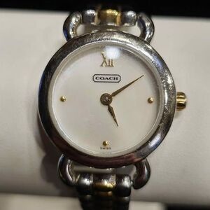 Vintage Coach womens watch with MOP